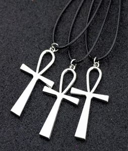 Partia 50pcs fajne mężczyźni Women039s starożytny egipski Ankh Cross Cross Charms Wisianty Naszyjniki Whole HJ127302416