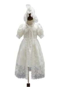 3pcs high quality fashion newborn baby girls dress infant baby girl Christening Gown girls lace party wedding dress8248654