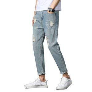 Tillverkarens direkta utbud av nya 9-tums mäns jeans, japanska löst passande herrkläder, nödställda 9-tums byxor 905 grossist