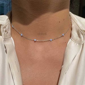 Pendant Necklaces Fine Silver Jewelry Minimal Delicate Cz Turkish Evilil Eyeer Charm Dainty Choker Collarbone Adorable Women Chain Necklace cnjartier