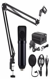 BM 700 kondensormikrofon med Phantom Power Shock Proof Mount Pop Filter för Studio O Inspelning av datormikrofon NB35 MIC Stand6531300