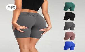 New In Women Yoga Shorts Combination Back Sporting Workout Athletic Leggins Knitting Fitness High Waist Slim Jogging Fitness FY9098785776