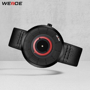 Weide Quartz Движение водонепроницаемое мужское роскошное кожаное ремешок дата часы Relogio Masculino Wome Watch Buy One Get One бесплатный подарок 258B