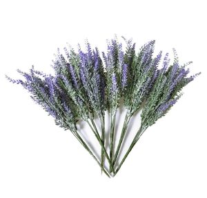 6x buntar konstgjorda lavendel bukett falska lavendel gäng lila blommor konstgjord växt för bröllop heminredning off8348663