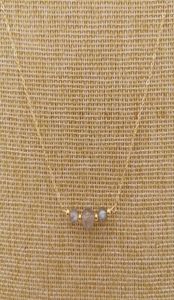Labradorite Moonstone Necklace Round Natural Stone 14K Gold Filled Choker Charms Pendants BOHO Women Gift Collier Femme Chains2163646