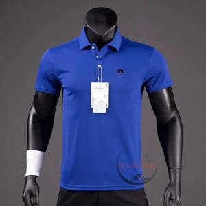 Magliette da golf camicie da golf estate uomini casual polo da golf maniche corte estate traspirabile brovida j lindeberg da golf indossa maglietta sportiva sx-5xl 0f1