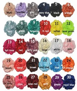 Mixed colors 50pcs in total Artificial burn edge bright satin bloom rose fabric flower for dresses decoration2077139