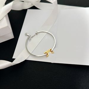 Premium 18k Gold Plated 925 Silver Plated Mixed Design Bracelet Brand Designer Minimalist Style High Quality Bracelet Daily Casual Versatile Bracelet