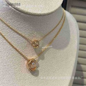 نسخة عالية Xiaoxiangjia Lingge Coco Little Gold Bead Water Ice Netlace CNC Precision S925 Silver Plated 18k سمك
