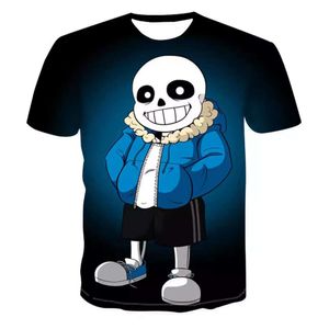 Trendy 2024 Summer New 3D Cool Horror Doll Doll Periférico T-shirt de mangas curtas de mangas curtas para homens