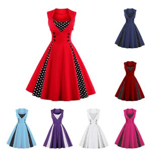 Christmas Hot Selling Women's Clothing Patchwork Skirt Temperament 50S Retro Autumn Dress 1357 Directly Supplied By The Manufacturer