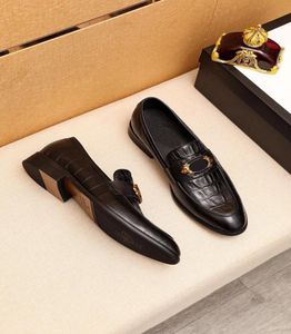 Männer formelle echte Ledergeschäft Casual Schuhe Hochqualitäts -Marken -Büro -Party -Kleiderschuhe Mann atmungsaktives Oxfords Größe 3846299883
