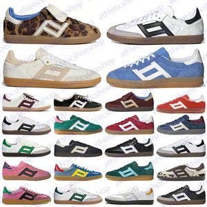 Originals Handball Spezialjean Casual Shoes For Men Women Designer Core Black Navy Gum Chalk White Blue Platform Sneakers Storlek 36-45
