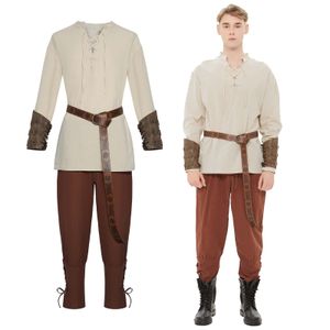 Dorośli mężczyźni Halloween Renaissance Medieval Viking Pirac Costume Acme-009