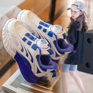 Spring and Summer Girls Mesh Sports Shoes Students Breathable Fashion Casual Versatile White Shoes Mesh Shoes 240528