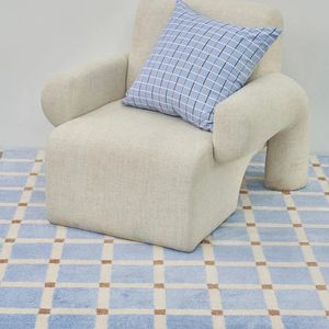 Moderna mode minimalistiska mattor för vardagsrum fluffigt mjukt plysch golvmatta ins stil sovrum dekor pläd matta 240603
