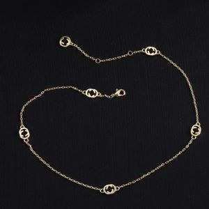 Golden new necklace designer G charm necklace party engagement gift with box