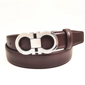 belts for women designer ceinture luxe belt men smooth multi belt body girdling implied wealth Lychee grain and bright face stitching brand buckle fashion