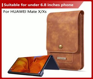 Copertina originale per Huawei Mate XS Case Display flessibile schermata pieghevole telefonica Mate X Copertura con vita a fessura universale Leath8640820