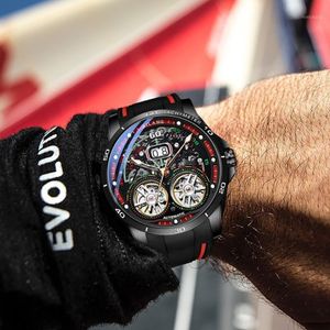 Zegarwatche najlepsze marki Mężczyzn mechaniczny zegarek moda luksusowe 50 m wodoodporne męskie zegarki automatyczne Masculino renogio za 288o