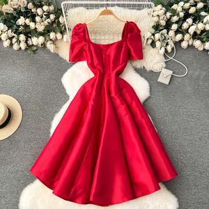 French court style dress high-end light luxury niche three-dimensional A-line large display banquet small dress temperament dress