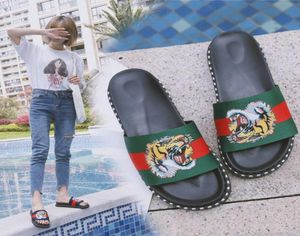18 tofflor kvinnlig tigerhuvud design mode sandaler sommar nya kvinnor039s skor style7017164