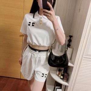 pring/summer new exquisite embroidered gold thread letter hooded short-sleeved top + shorts casual slimming sports suit women