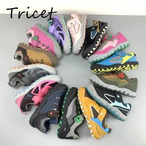 Spring Autumn PU Childrens Casual Shoes Outdoor Non Slip Kids Sneakers Breathable Soft Sole Girls Boys Running Sport Shoes 240528
