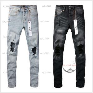 Lila jeans designer jeans för män jeans högkvalitativa modemän jeans cool stil designer byxa orolig rippad cyklist svart blå jean slim fit xs-5xl a19