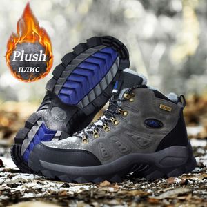 Shoes Winter Hiking Boot Outdoor Suede Trekking Men Sneakers Combat Military Fashion Casual Snow Boots 2024