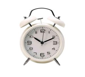 Mini Retro Alarm Clock Electronic Round Number Double Bell Desk Table Digital Quartz Clocks Home Decoration Portable Cute Durable 1859710