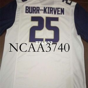 N374 #25 Ben Burr-Kirven black white or purple Washingtonn Huskies Alumni College Jersey or custom any name or number jersey