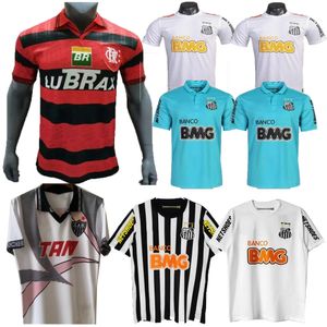 Ronaldinho 2013 Santos Retro Soccer Jerseys Elano 11 12 13 Neymar Jr 95 96 03 04 Flamengo Romario Vintage Football Men Kids Shirt