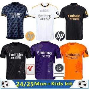2023 2024 Bellingham Vini Jr Soccer Jerseys Mbappe Tchouameni 23/24 Football Shirt Real Madrid Y-3 HP Camavinga Rodrygo Modric Men Kids kits onmorms