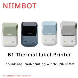 Niimbot B1ラベルプリンターポータブルハンドヘルドサーマルミニバーコードQRコードステッカーペーパーカラーロールメーカーケーブル