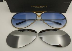 Replaceable Lens Anti Reflective Women Sun Glasses Fashion Oval Alloy CR39 Men Interchangeable Gradient Sunglasses8377910