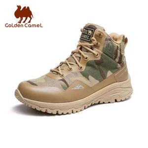 GOLDEN CAMEL Outdoors Hiking Combat Military Tactical Non-slip Waterproof Trekking Shoes for Men 2023 High-top Boots
