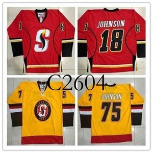 GC2604 C26 2020 Stockton Heat Hockey Jersey Hockey Jersey Hafted Dostosuj dowolny numer i koszulki z nazwiskami