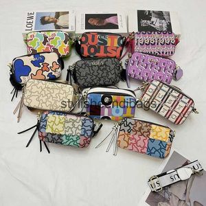 Shoulder Bags New personalized printed small square bag fashionable letter shoulder versatile casual crossbody H240603