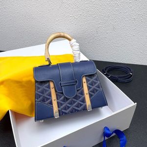 Luxury Saigon Satchel fashionabla axelväskor Summer Classic äkta läder crossbody designer väskor klaff kvinnor koppling hobo pochette Bekw