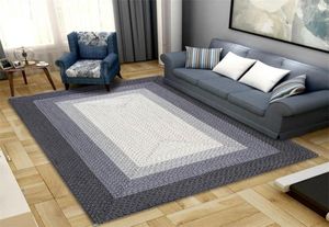 Dywany postmodernistyczne nordyckie salon duży dywan szary światło luksusowy dom gęsty dywan sztuki do sypialni sofa mata podłogowa 20125783083