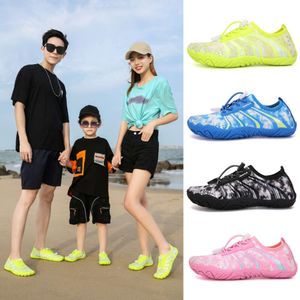 Çocuk Hızlı Kurutucu Kadın Erkek Spor ayakkabıları Slippery Anti-Slippery Aqua Baskı bayanlar Plaj için Nefes Alabilir Su Ayakkabıları