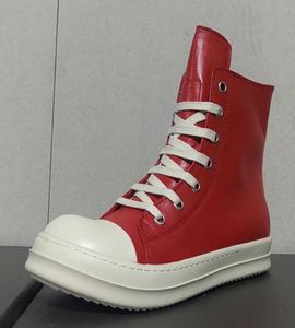 R O boot designer luxury hightop shoes men and women red student sheepskin couple shoes size 3545 optional6299117