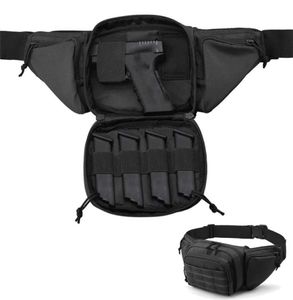 Utomhus Tactical Gun midjeväska Holster Chest Militär Combat Camping Sport Hunting Athletic Shoul Sling X261A 2202168115737