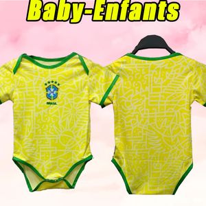 ベビーエンファンツ24/25ブラジルサッカージャージL.パケタネイマールヴィニJr。 P.Coutinho RicharlisonフットボールシャツG.Jesus T.Silva Bruno G. Pele Casemiro Child