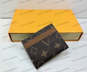 5A Top Quality Designer Paris Plaid Style Mens Wallet Fashion Men Credit Clip Fold Purse Special Multiple Plånbok