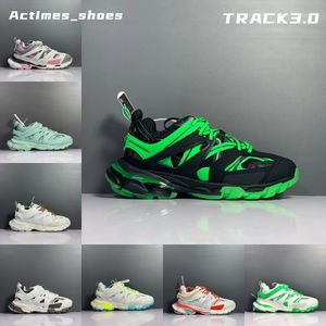 Designer Shoes Mens Shoes Womens Sneakers Track3.0 Classic Casual Choes Bright Leather Nylon 0utdoor Trainers Comfortable Breathable Running Shoes Mesh Shoe 36-45