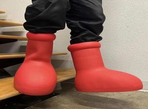 2023 Luxury Listing Rain Boots Big red boot Platform men women shoes Thick Bottom NonSlip Round Heads Booties fashion sneak6568205