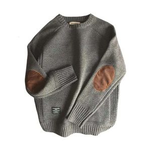 Мужской негабаритный шерстяный вязаный пуловерный свитер осенняя мода повседневная густая o o nea