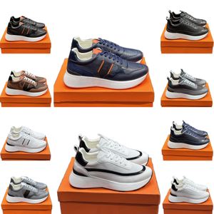 المصمم أحذية رياضية برتقالية H Hugo Sneaker منصة أبيض الأرضية الحذاء العجل العجل الفاخر مصمم الحذاء كرة السلة للمدربين الأخضر الأسود.